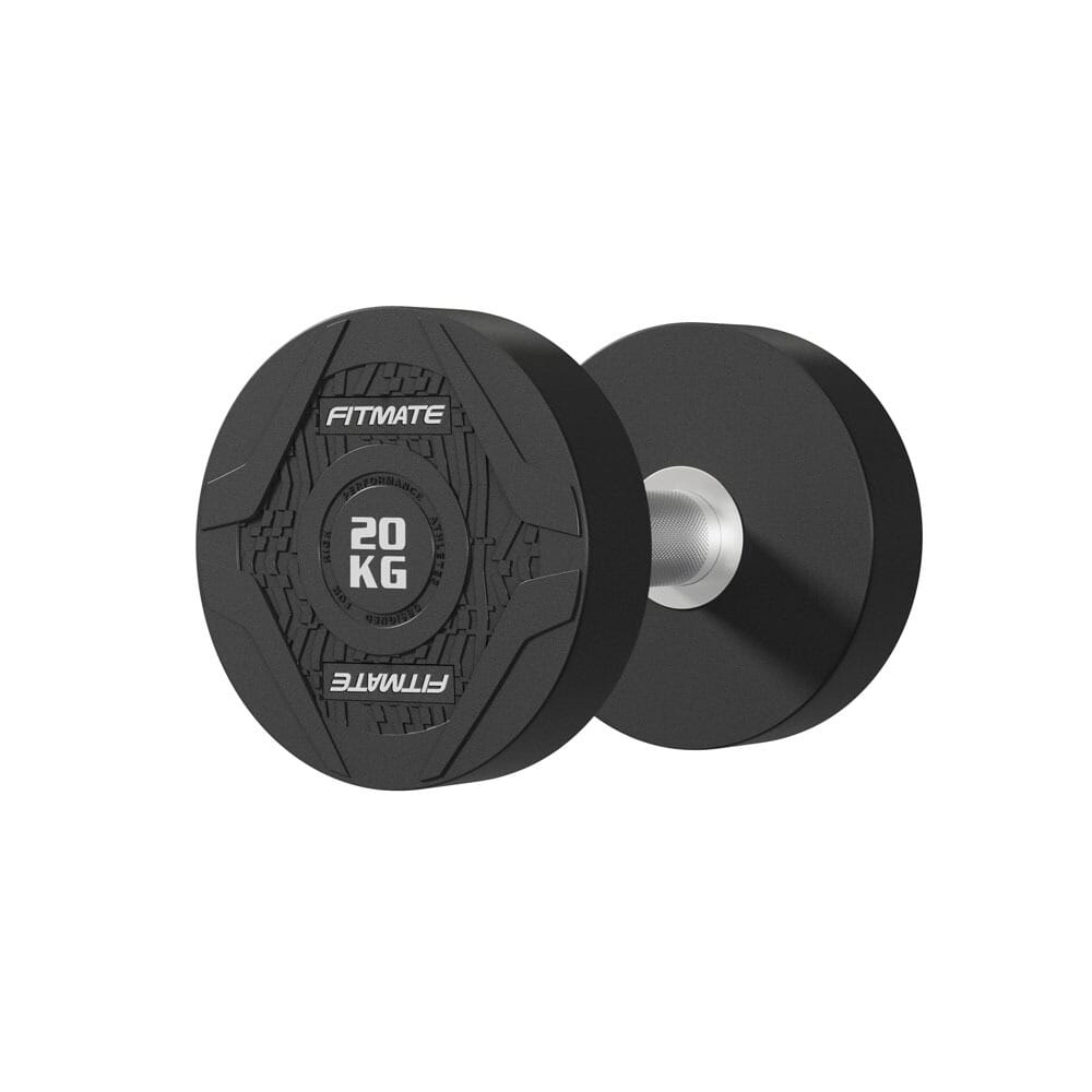 Fitmate Rubber Round Dumbbell 20kg