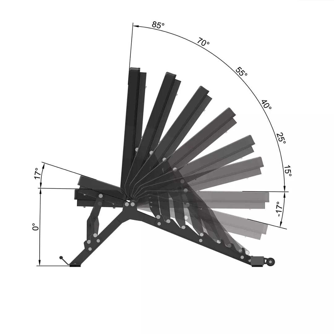 Fitmate Multi Adjustable Gym Bench with Incline & Decline