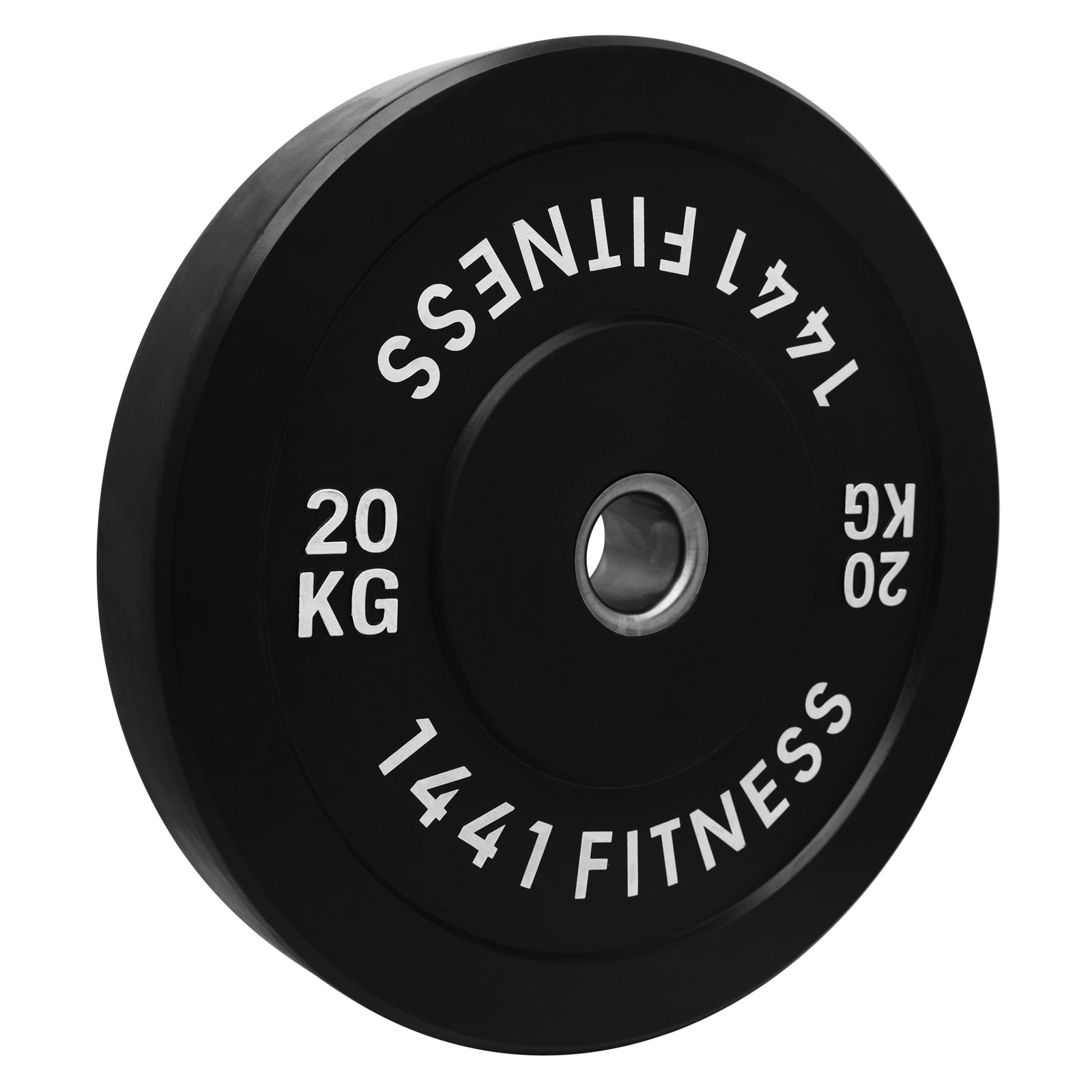 1441 Fitness Black Bumper Plates with 7 Ft Olympic Bar - 100 Kg Set - Bundle Offer