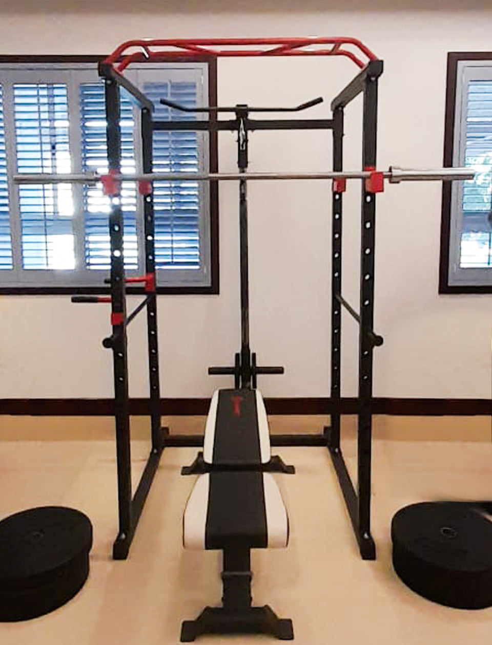1441 Fitness Squat Rack With Lat Pull down - J008