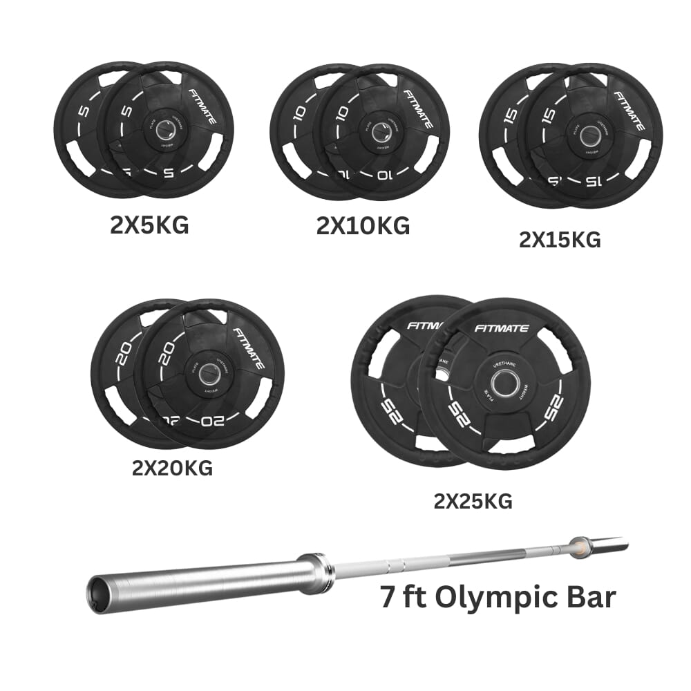 Fitmate PU Weight Plate 170 kg Set
