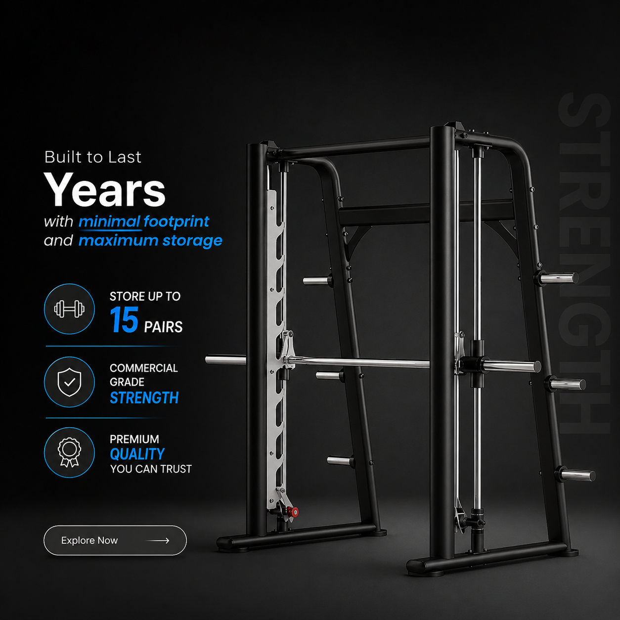 Insight Fitness Commercial Smith Machine - DR030