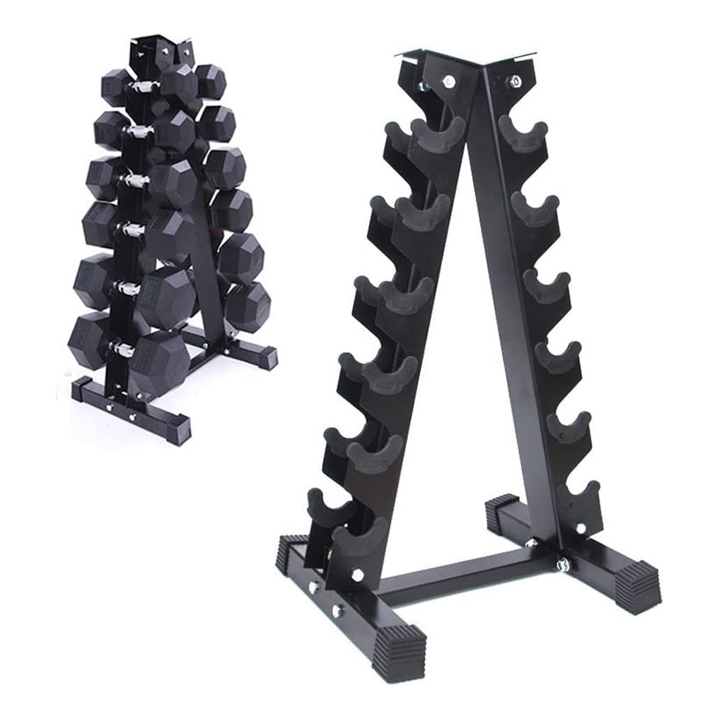 1441 Fitness Hex Dumbbells Set 2.5 Kg to 15 Kg with Vertical Rack - Bundle Offer