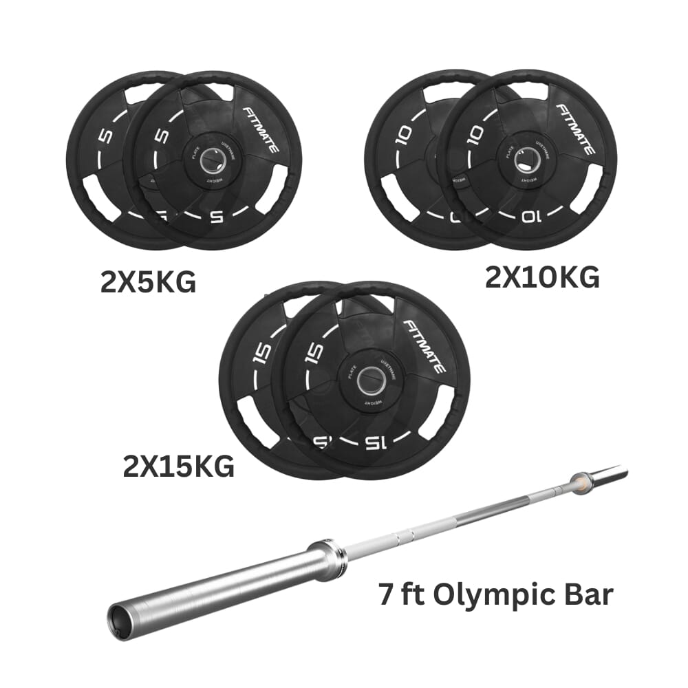 Fitmate PU Weight Plate 80 kg Set