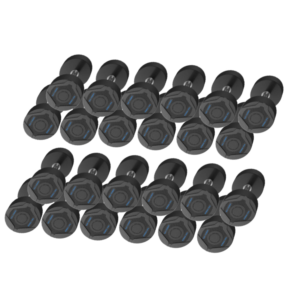 1441 Fitness PU Round Dumbbell Set - 2.5 to 50 Kg (20 Pairs) with 2 Tier Racks