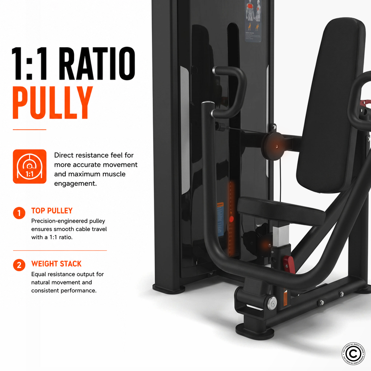 Insight Fitness Vertical Chest Press - SA001