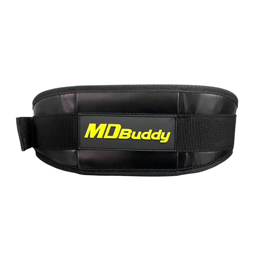 MDbuddy Training Belt MD16104 Black – Professional Nylon Gym Weightlifting Belt