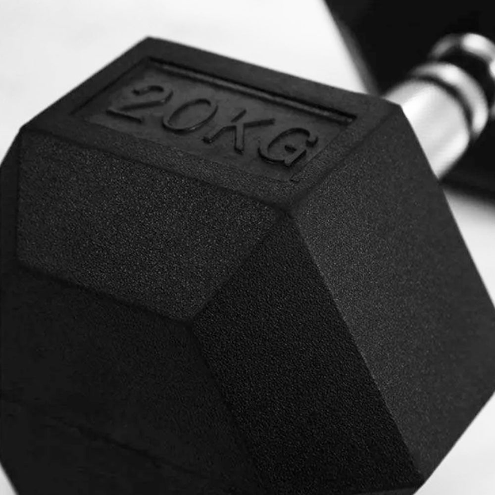 1441 Fitness Hex Dumbbells Set - 2.5 Kg to 25 Kg with 3 Tier Rack - Bundle Offer