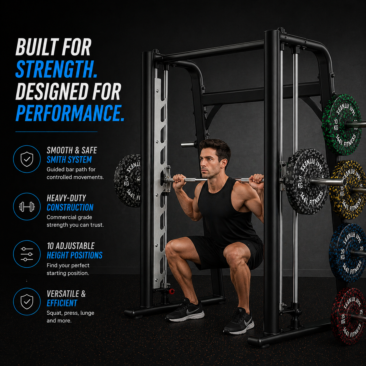 Insight Fitness Commercial Smith Machine - DR030