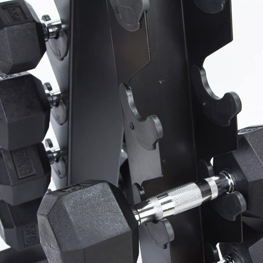1441 Fitness Hex Dumbbells Set 2.5 Kg to 15 Kg with Vertical Rack - Bundle Offer