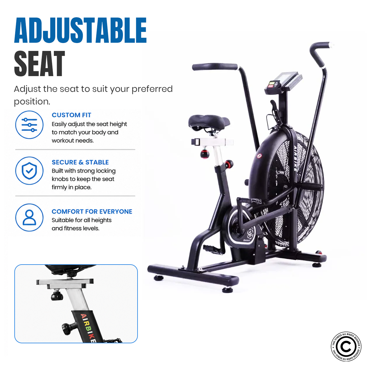 1441 Fitness Classic Air Bike - 41FLA815