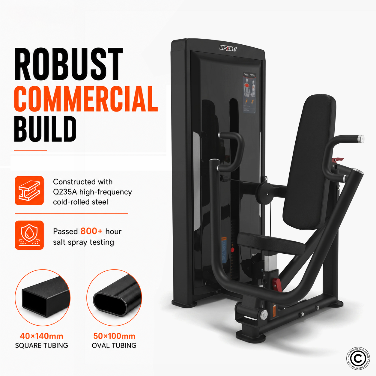 Insight Fitness Vertical Chest Press - SA001