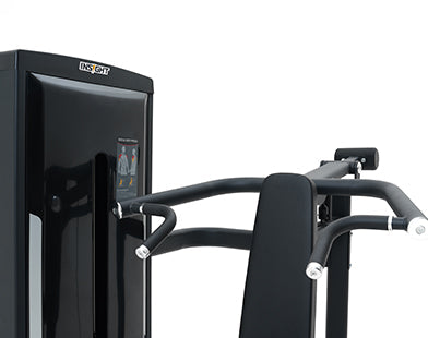 Insight Fitness Shoulder Press - SA004 with a screen on a white background