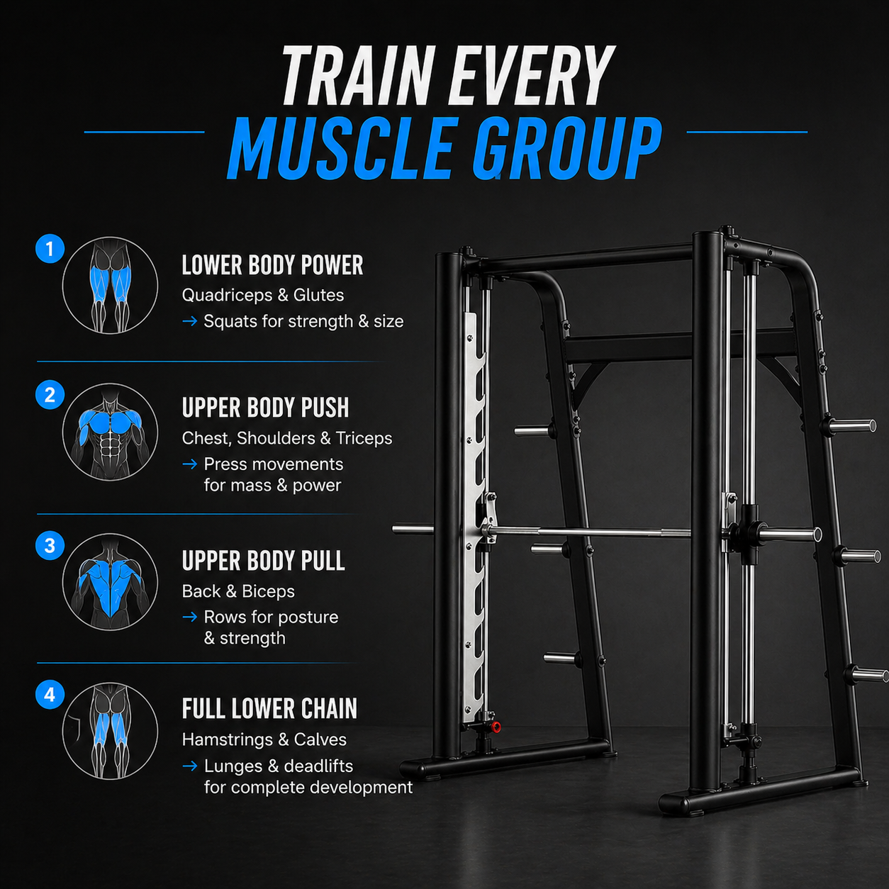 Insight Fitness Commercial Smith Machine - DR030