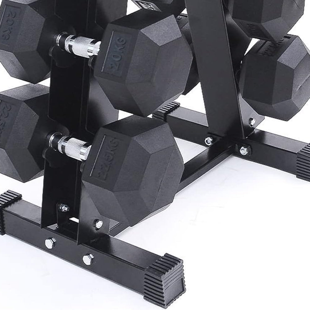 1441 Fitness Hex Dumbbells Set 2.5 Kg to 15 Kg with Vertical Rack - Bundle Offer