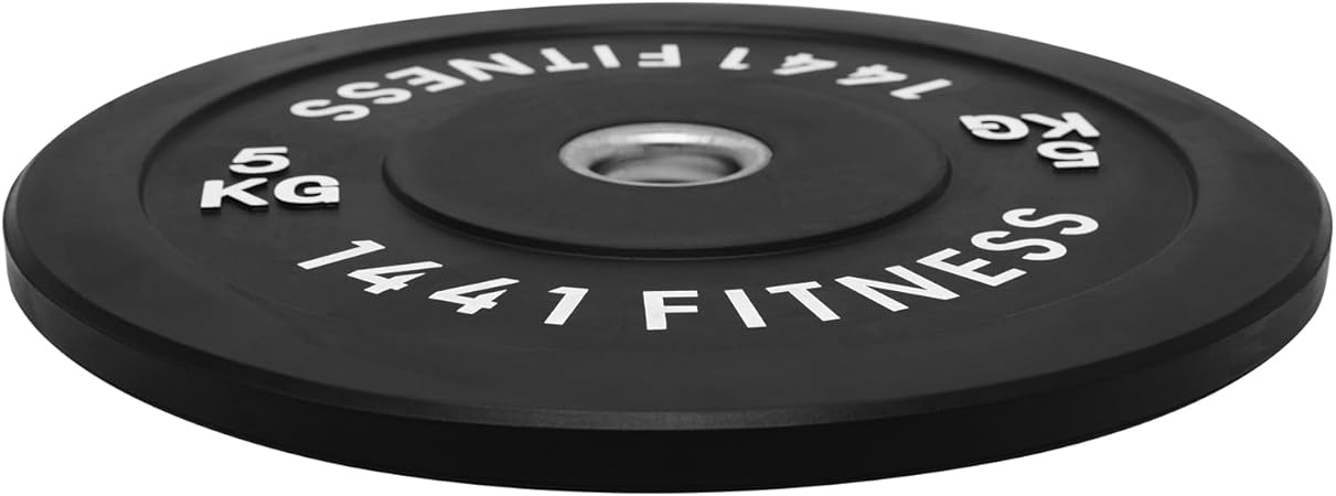 1441 Fitness Black Rubber Bumper Plates (5 KG - 25 KG)