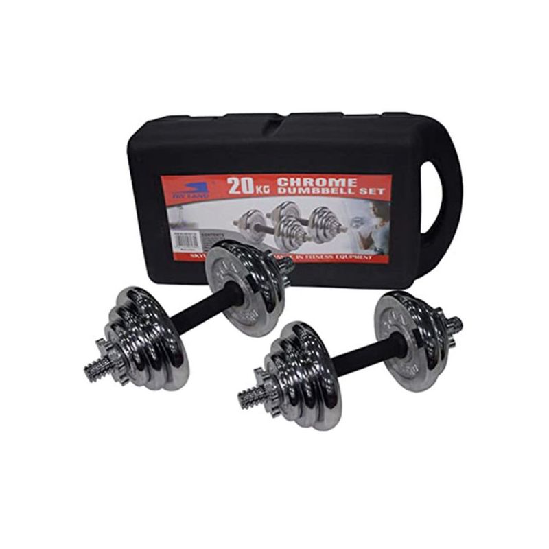 York Fitness Dark Grey Painted Adjustable Dumbbell Set 20kg