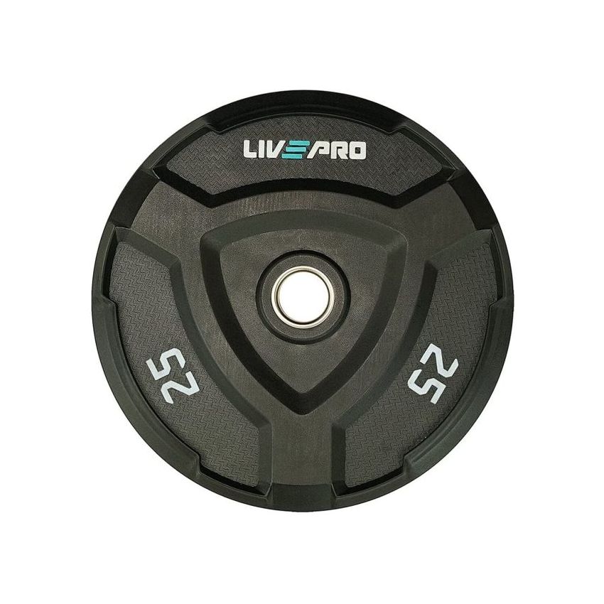 LivePro Premium Bumper Plates LP8026 – 5KG to 25KG Olympic Rubber Bumper Weight Plates