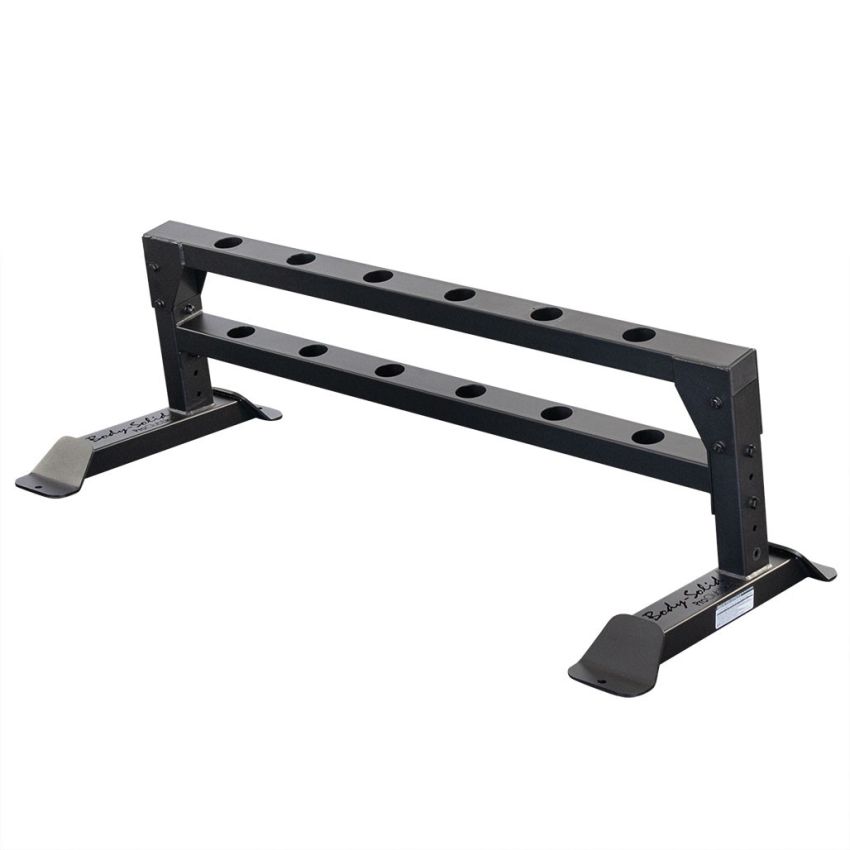Body Solid Vertical Bar Rack SBS60 – Steel Weight Bar Storage Rack for Gym