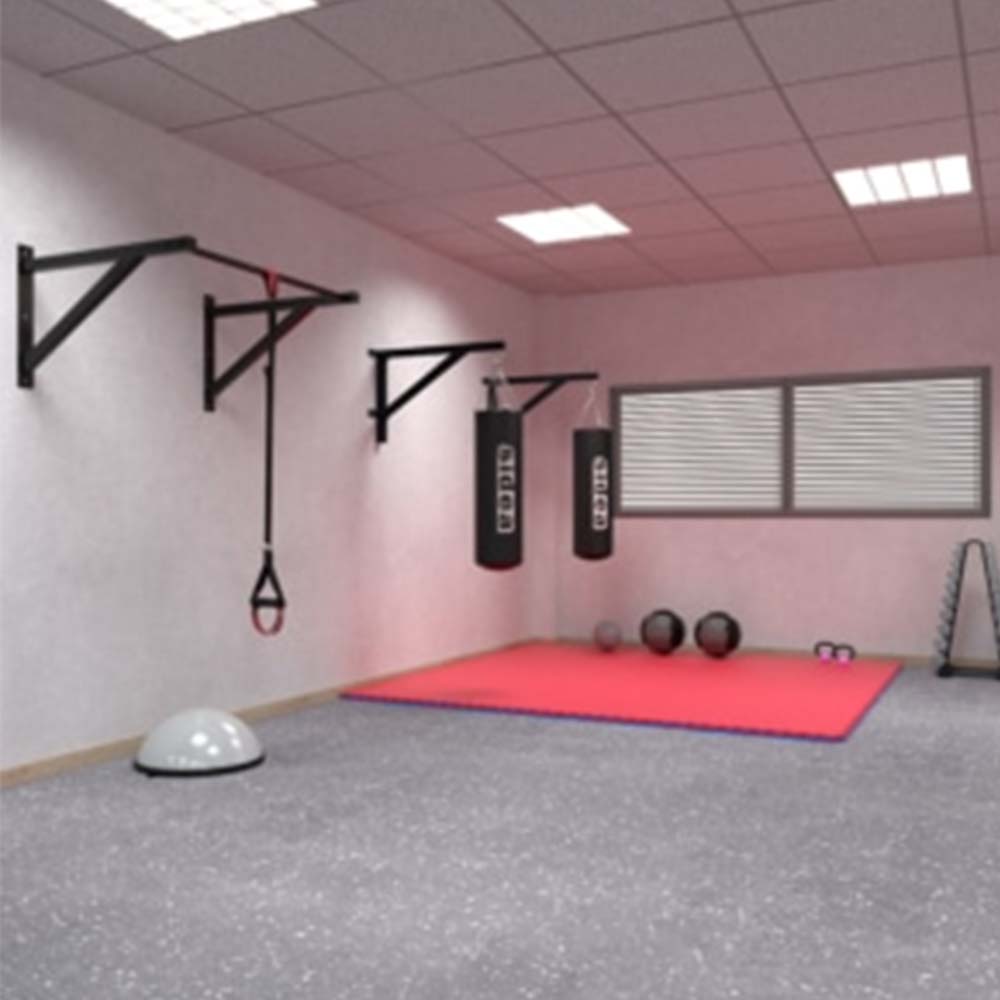 1441 Fitness Wall Mount Indoor Fitness Pull Up Bar