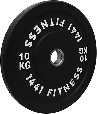 1441 Fitness Black Rubber Bumper Plates (5 KG - 25 KG)