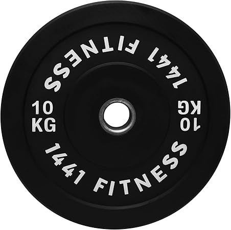 1441 Fitness Black Rubber Bumper Plates (5 KG - 25 KG)