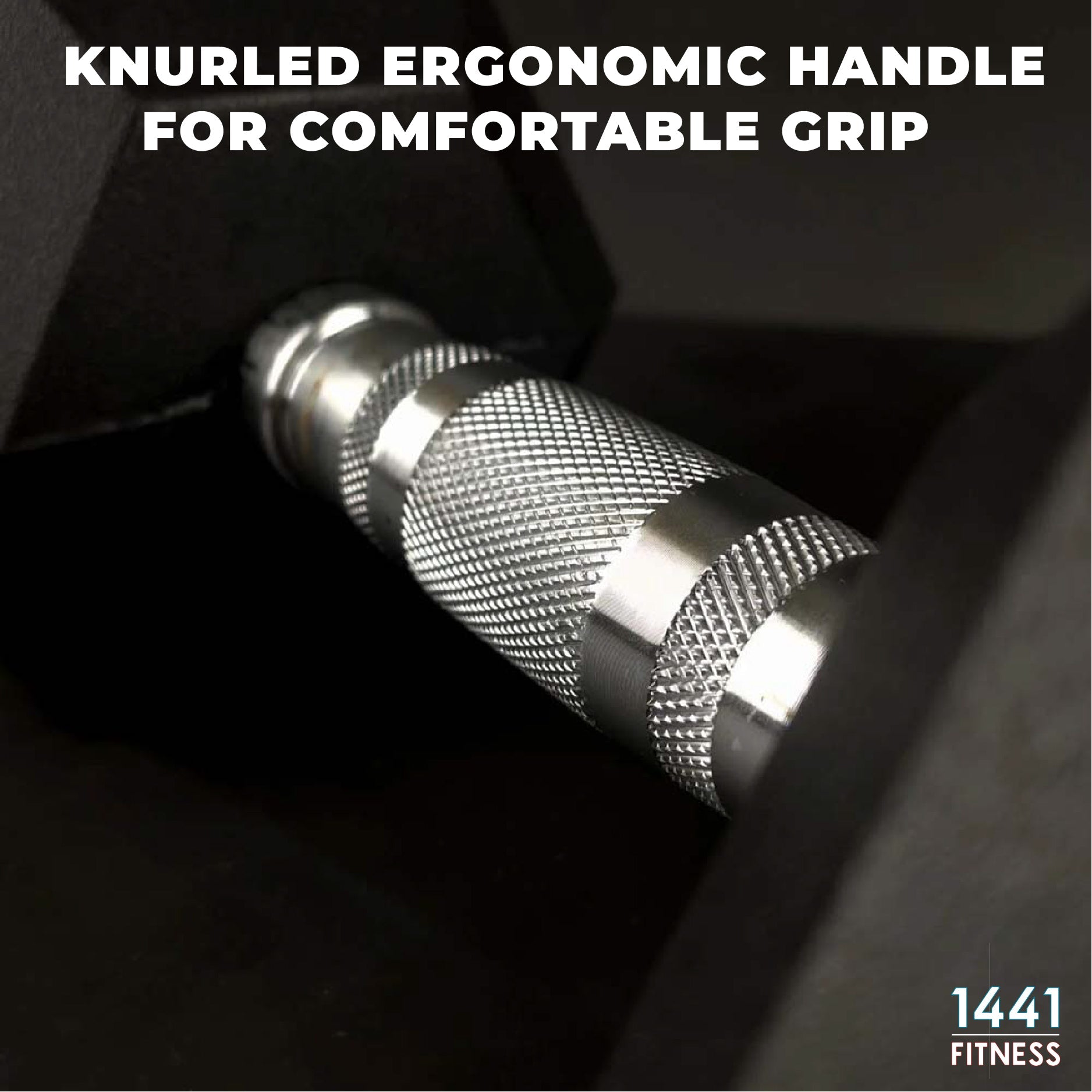 1441 Fitness Rubber Hex Dumbbells - 2.5 Kg - 50 Kg (Sold as Pair)