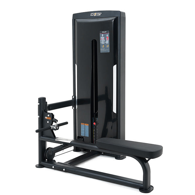 Insight Fitness SA Series Low Row - SA012 with a chest pad, hammer-style handles, and a curved leg support, designed for strength training.