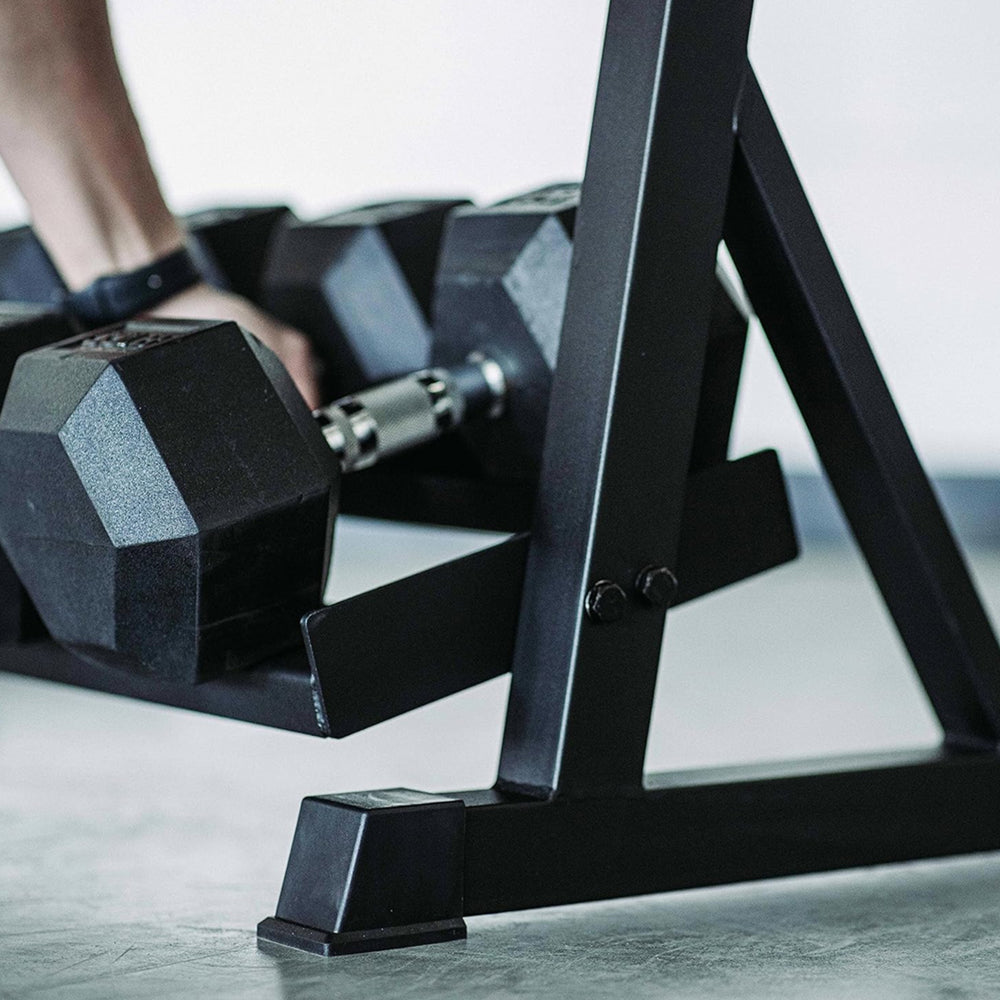 1441 Fitness Hex Dumbbells Set - 2.5 Kg to 25 Kg with 3 Tier Rack - Bundle Offer