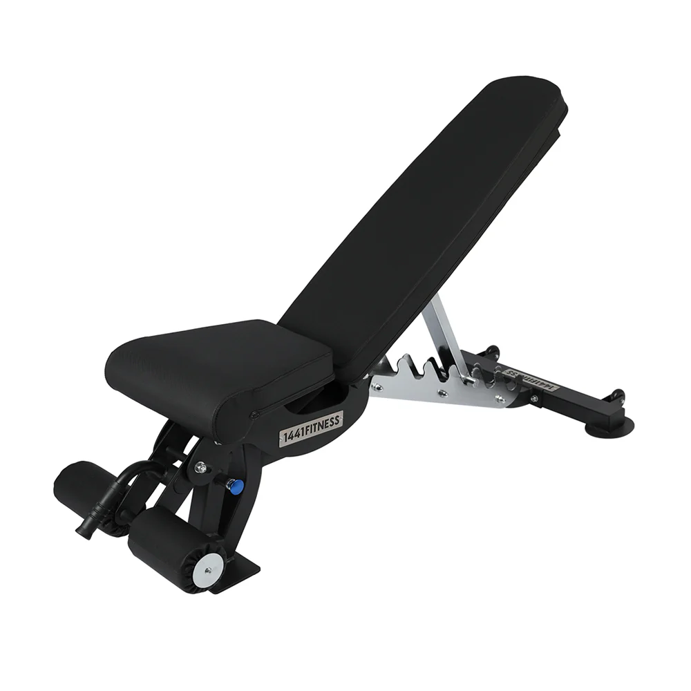 1441 Fitness Wall Mounted Squat Rack, Bumper Plate with Bench A8007 - Bundle Offer
