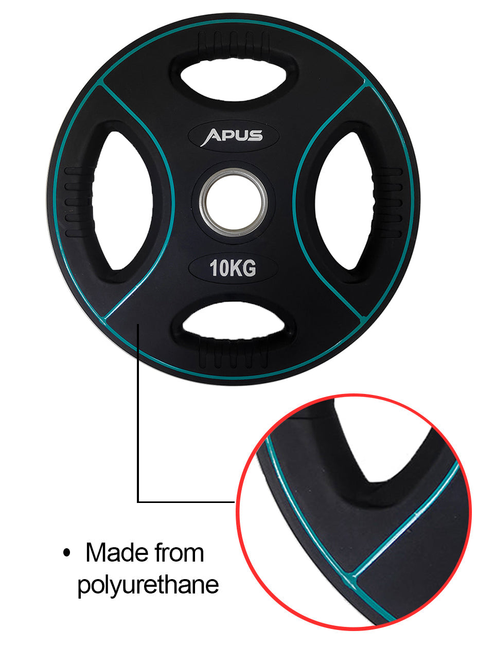 Apus Quad Grip Olympic Weight Plates