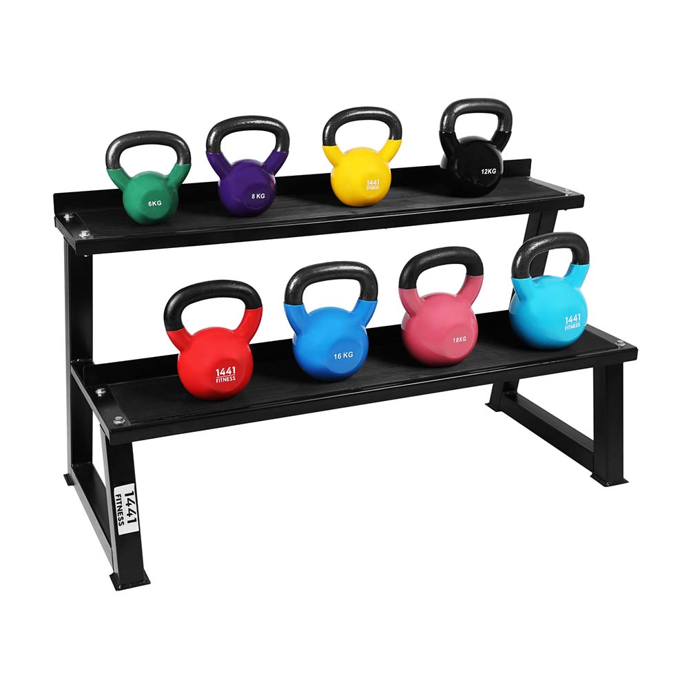 1441 Fitness 2 Tier Kettlebell Rack for 12 Pcs