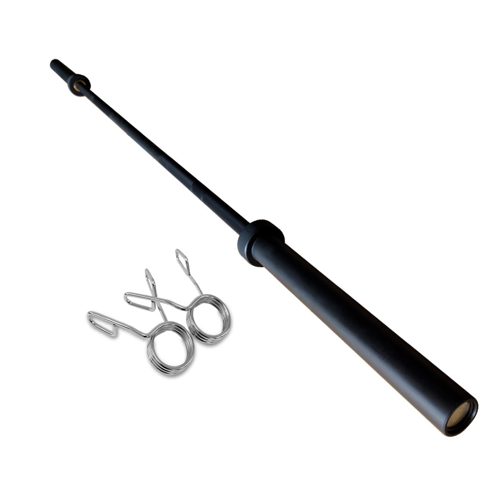 1441 Fitness 7 Ft Olympic Bar with Collars - 20 Kg (Black)