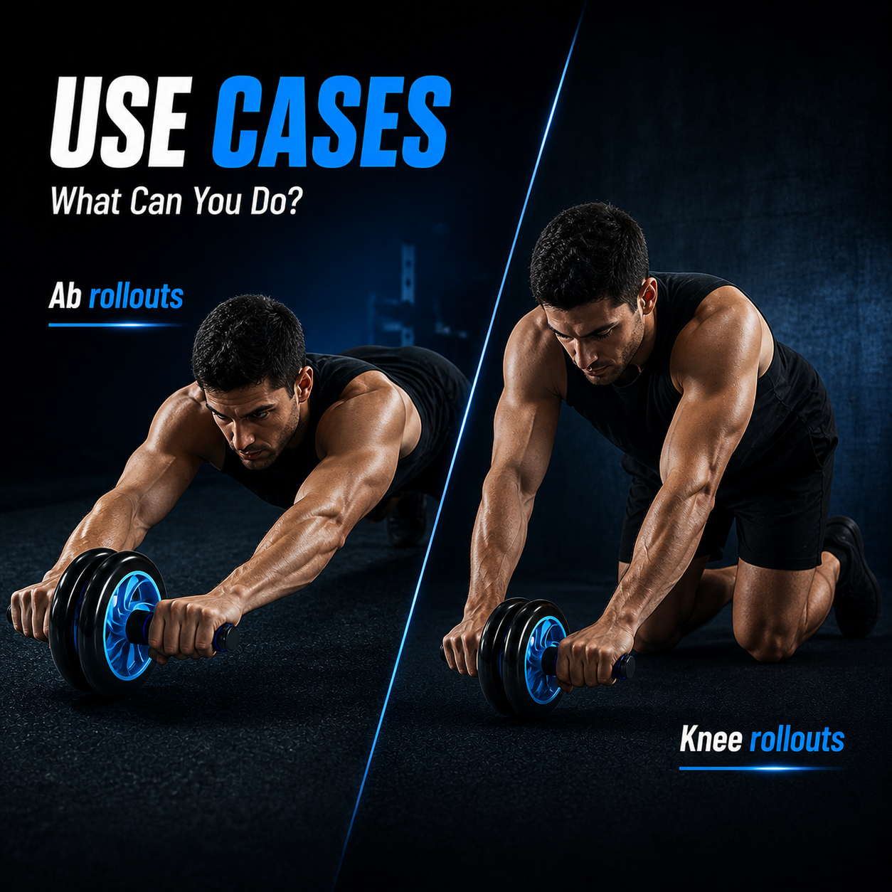 1441 Fitness Ab Wheel with Reverse Resistance - 41FWG178