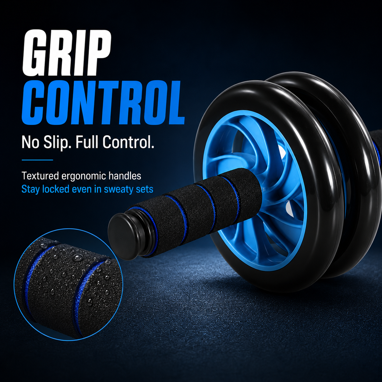 1441 Fitness Ab Wheel with Reverse Resistance - 41FWG178