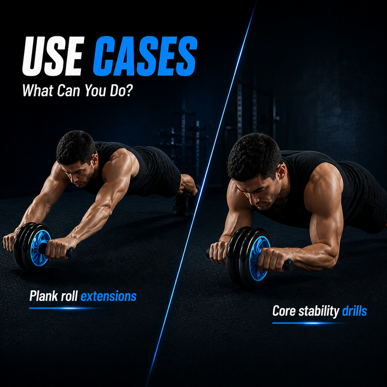 1441 Fitness Ab Wheel with Reverse Resistance - 41FWG178