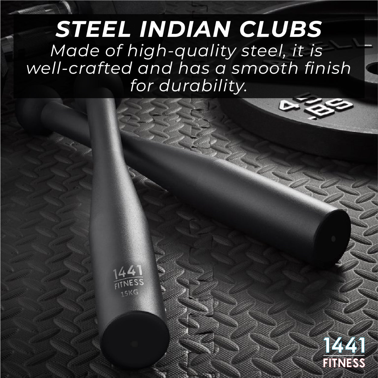 1441 Fitness Clubbell for Strength Training - 2 kg to 15 KG