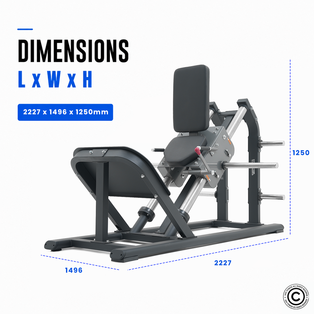 Insight Fitness Hack Squat  - SH009
