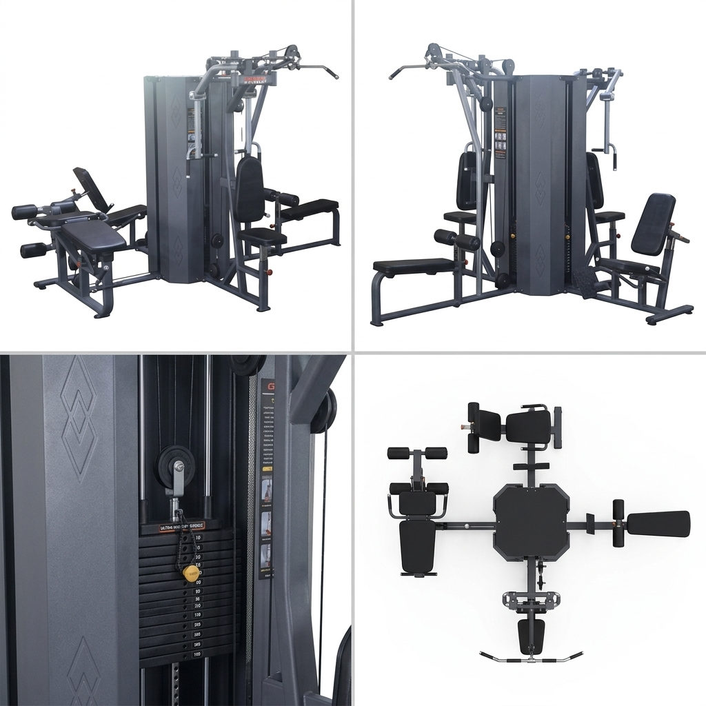 York 4 Station Multi Home Gym K3004C is a heavy-duty, commercial-grade fitness
