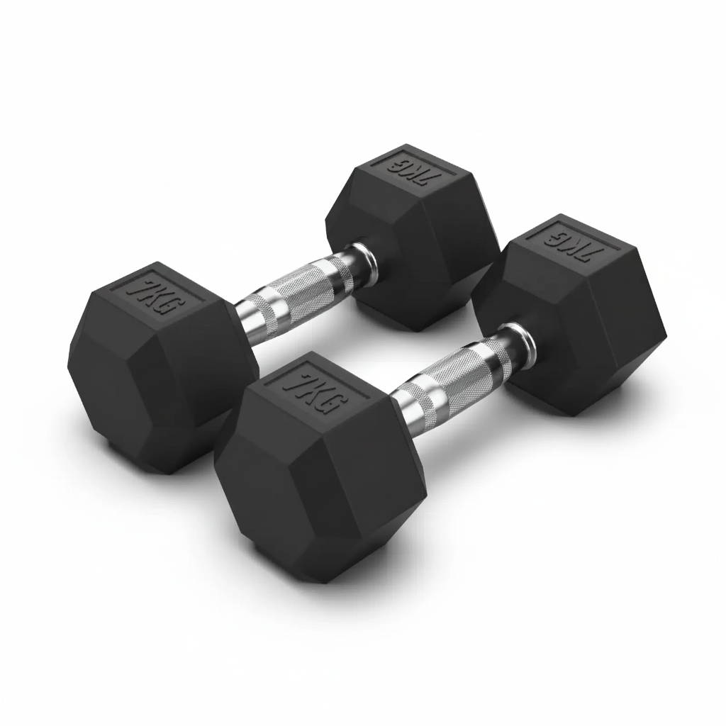 1441 Fitness Hex Dumbbells Set - 2.5 Kg to 10 Kg - Bundle Offer