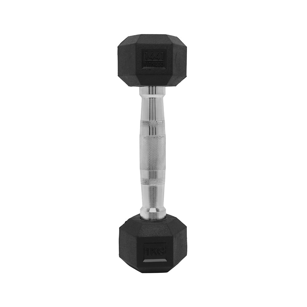 1441 Fitness Hex Dumbbells Set 1 Kg to 10 Kg with Vertical Rack - Bundle Offer