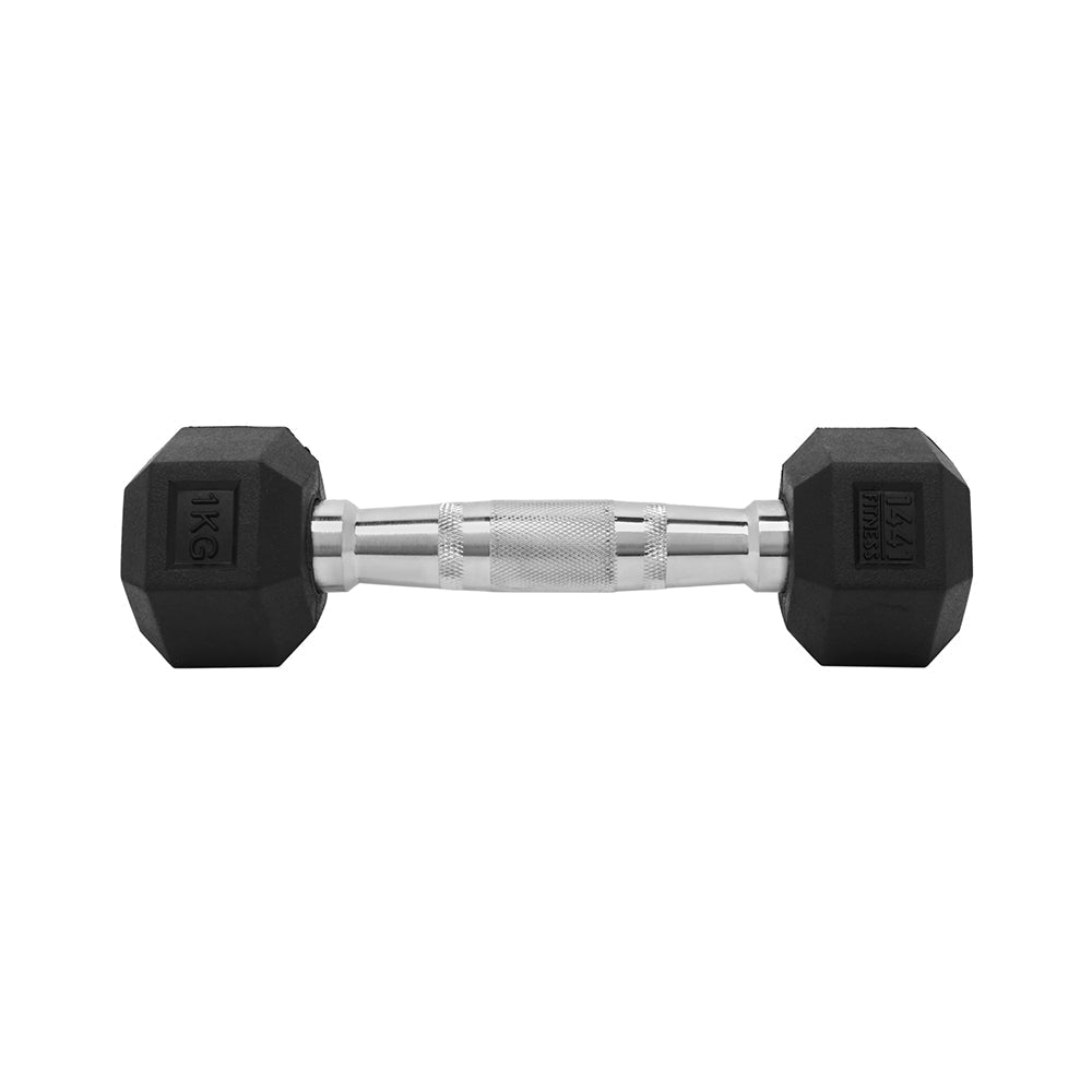 1441 Fitness Hex Dumbbells Set 1 Kg to 10 Kg with Vertical Rack - Bundle Offer