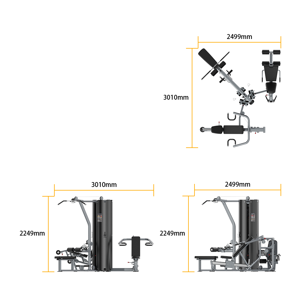 Insight Fitness 3 Station Multi Gym BS004