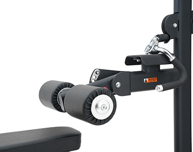 Insight Fitness Lat Pull Down and Mid Row - SA026 with bench on a white background