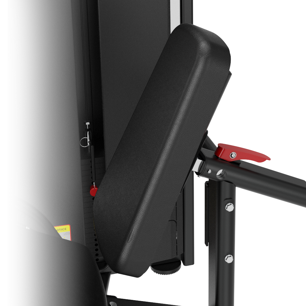 Insight Fitness Leg Curl / Extension - SA037 weight bench with red lever on a white background