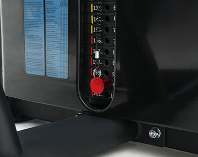 Insight Fitness Leg Curl & Leg Extension - SA025 Control panel with buttons and display on a dark background