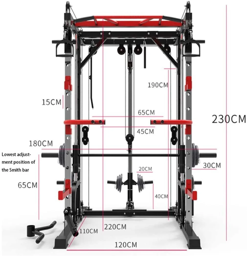 1441 Fitness J009 Multi Function Rack Combo with Plate Set and Bench