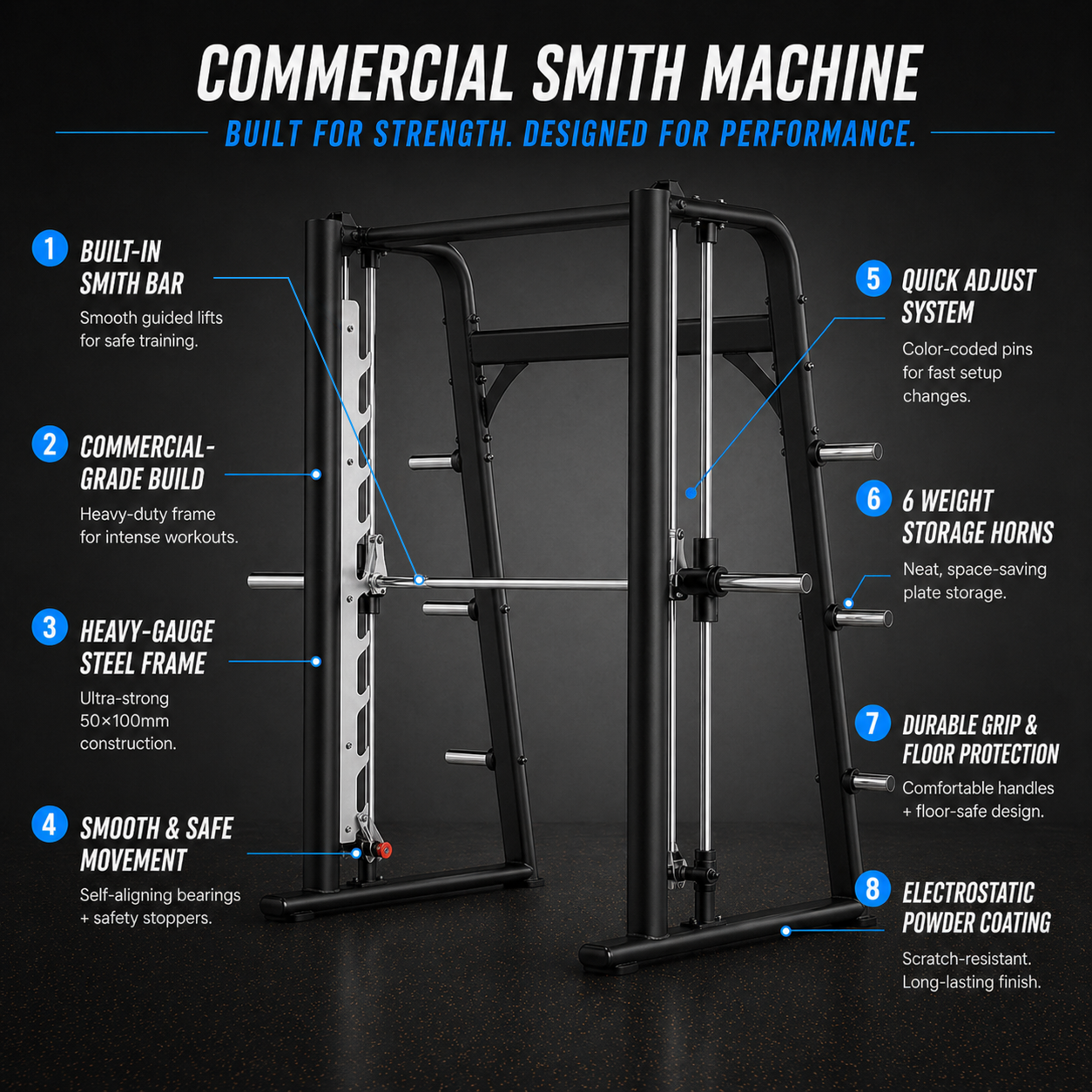 Insight Fitness Commercial Smith Machine - DR030