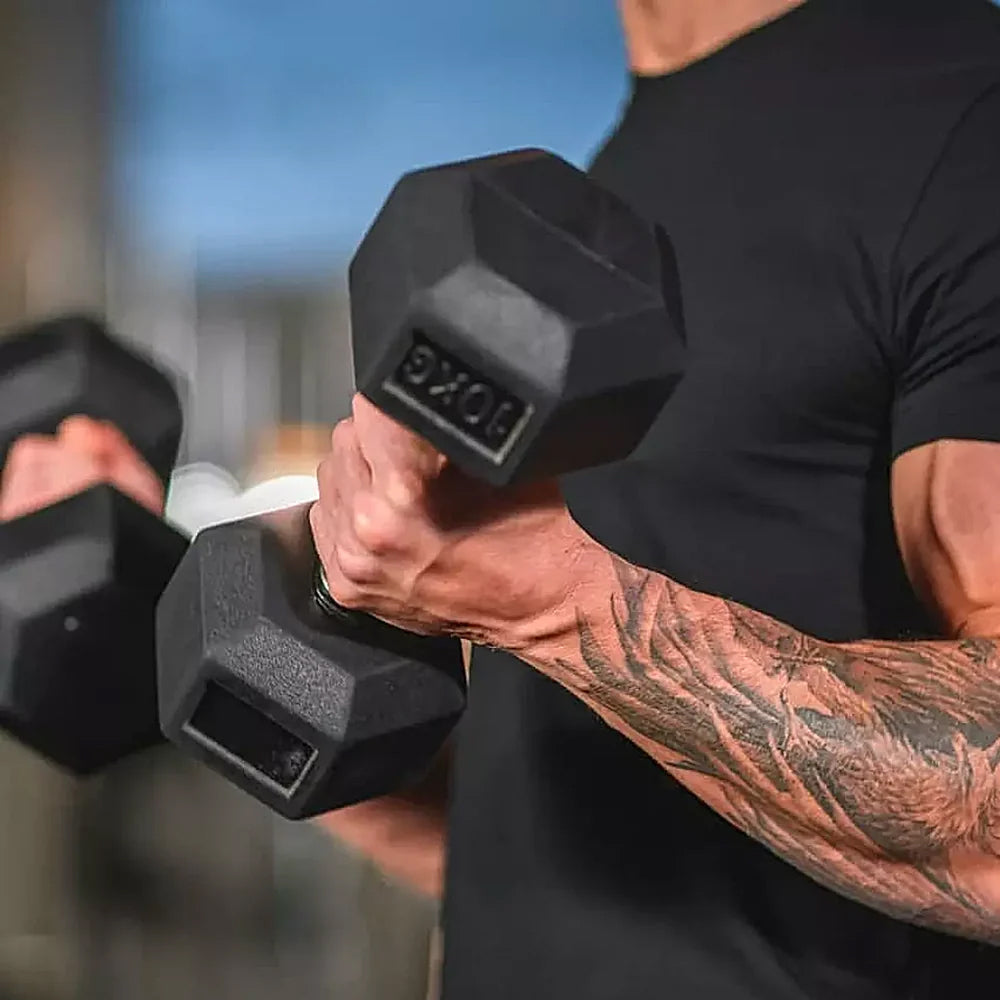 1441 Fitness Hex Dumbbells Set 1 Kg to 10 Kg with Vertical Rack - Bundle Offer