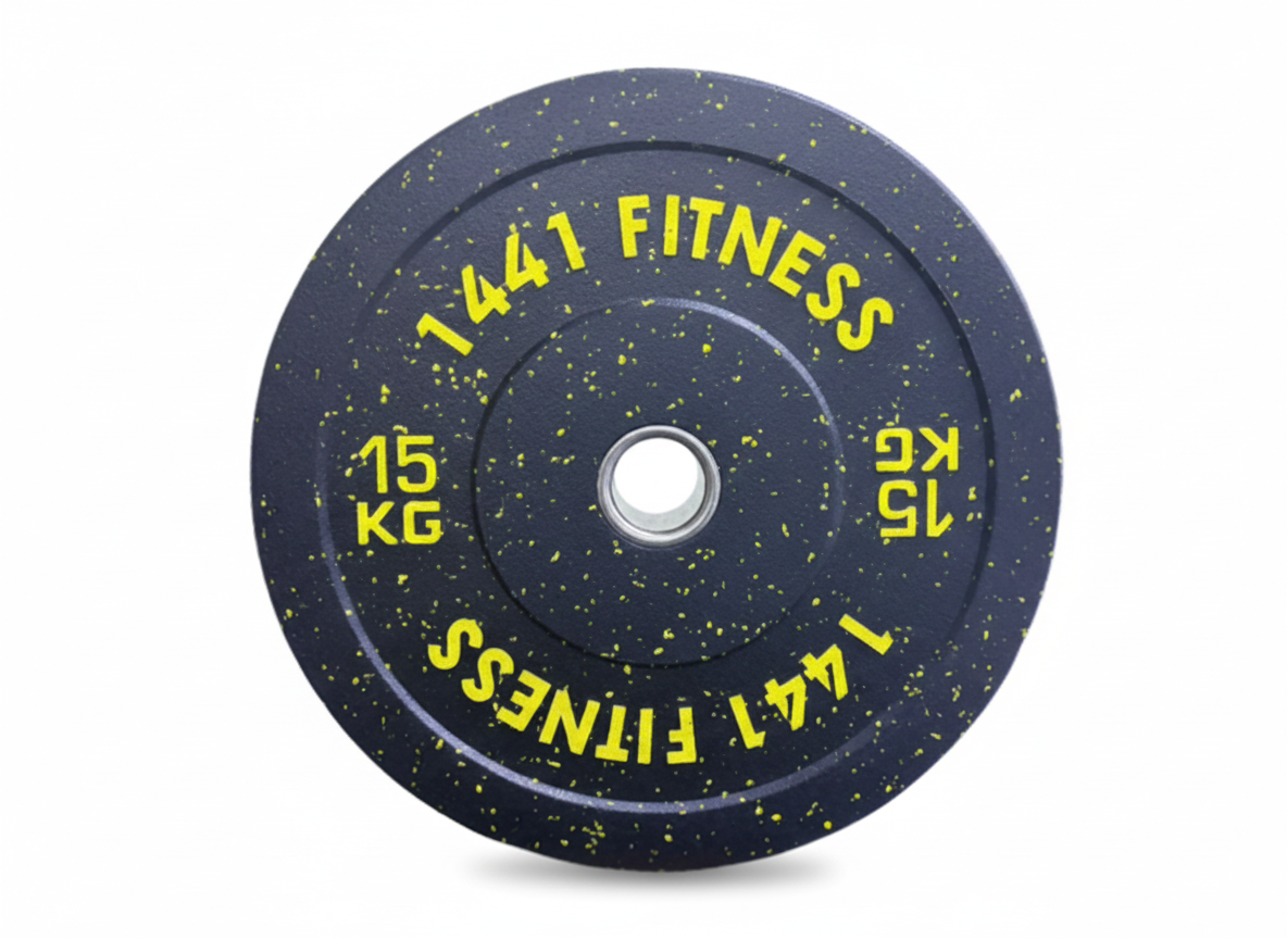 1441 Fitness Speckled Bumper Plates Combo - 110 Kg Set - Bundle Offer